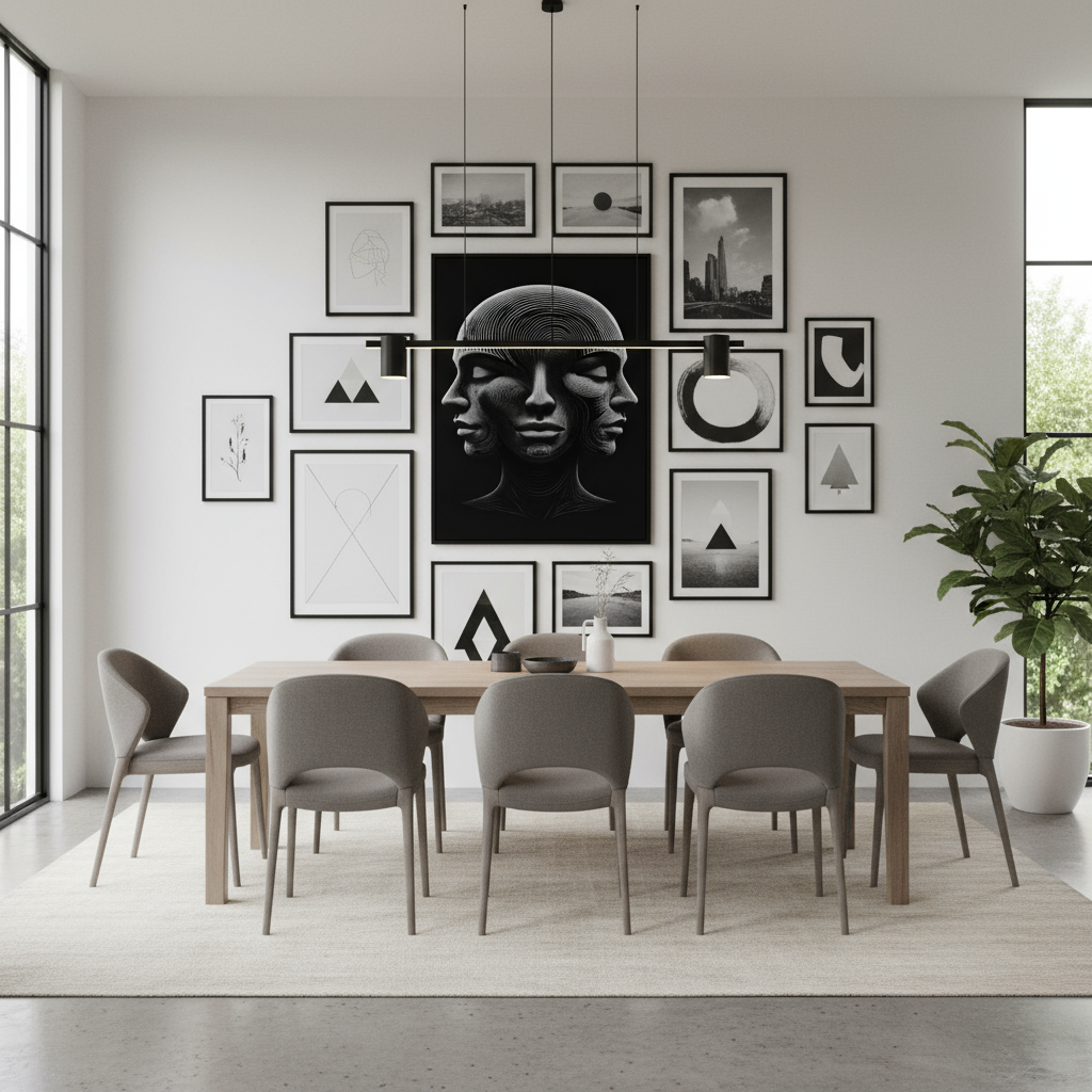 3 Faces Canvas Gallery Wall