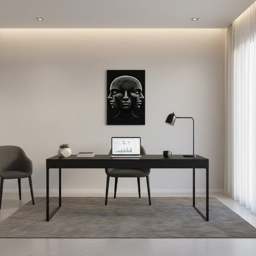 3 Faces Canvas in Office