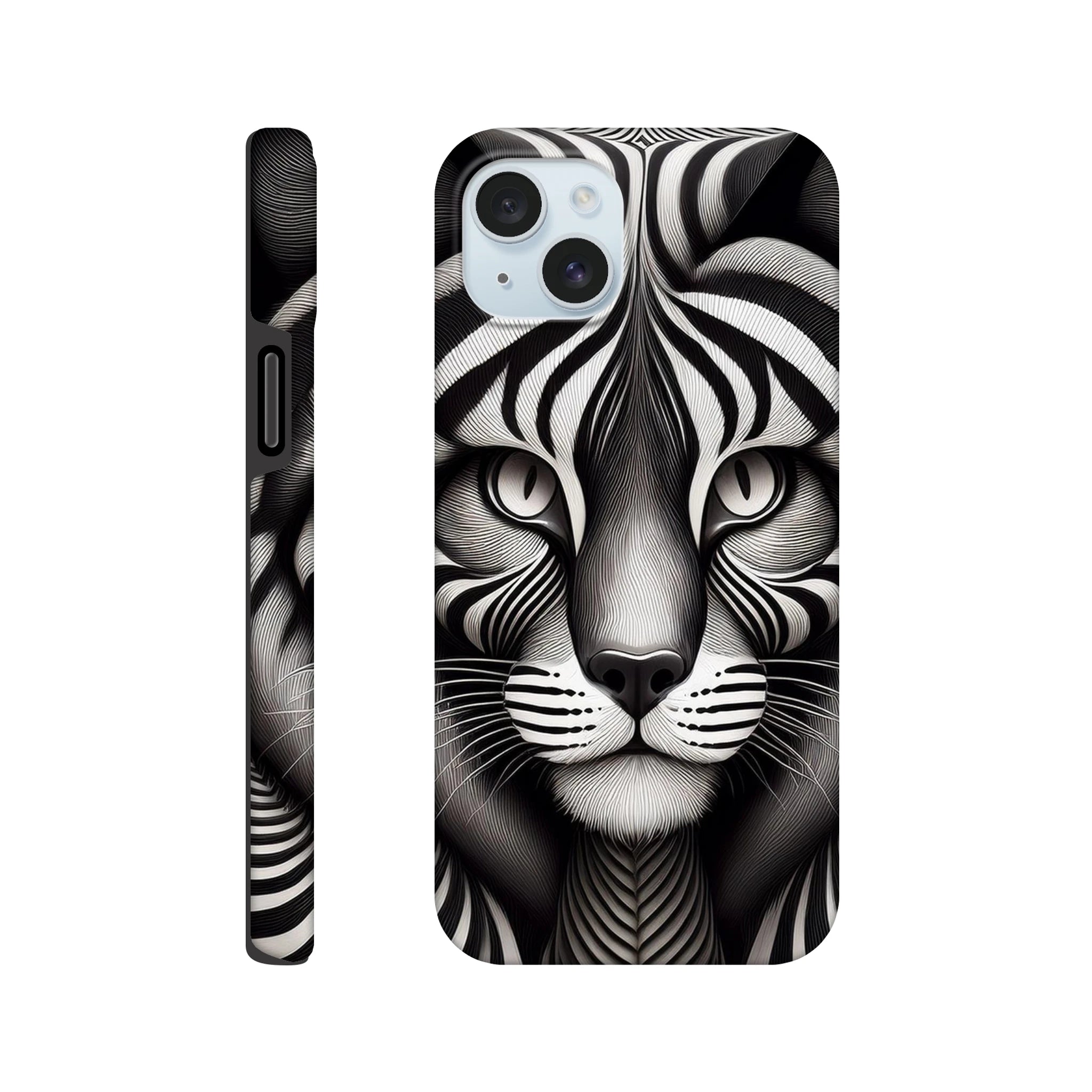 Optical Illusion Cat iPhone Case - Tough Protective Dual-Layer Case