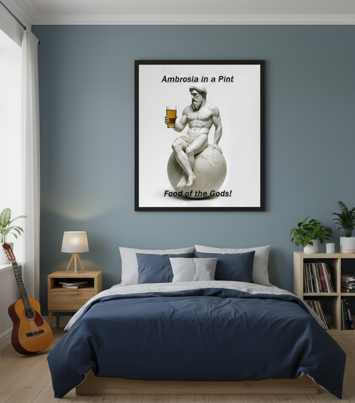 Ambrosia poster in bedroom