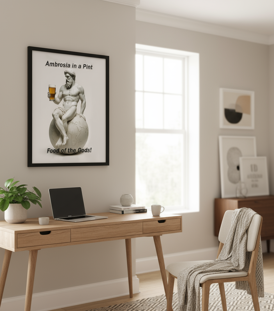 Ambrosia poster in office