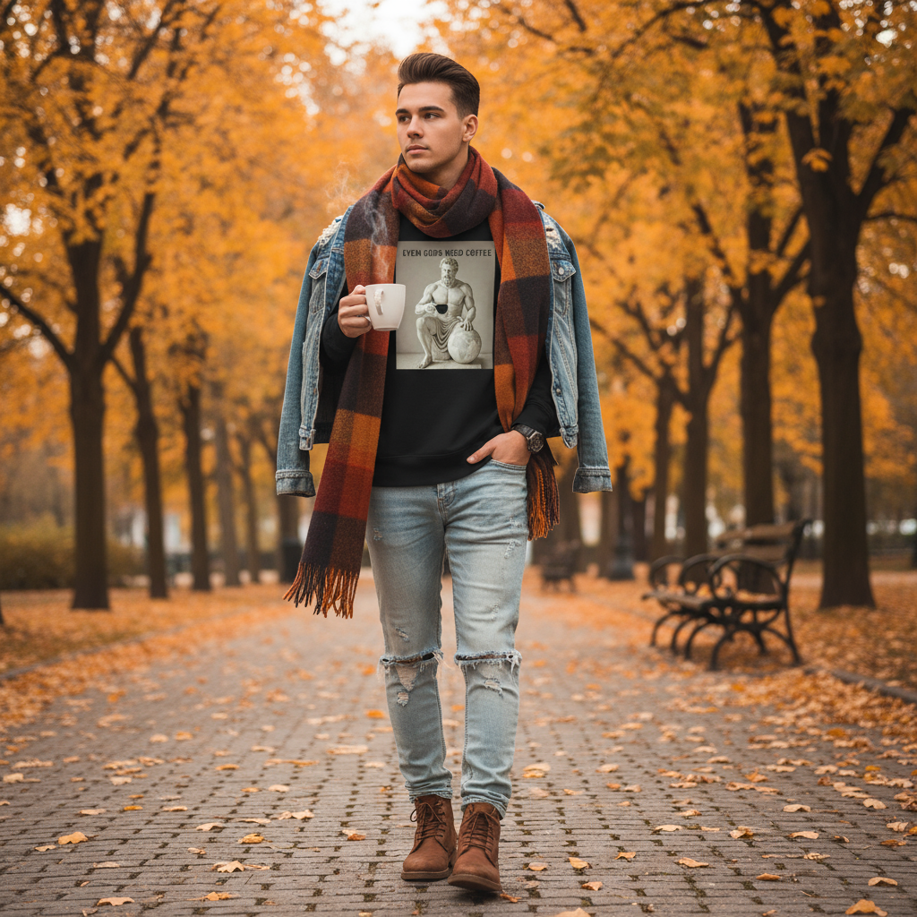 Atlas sweatshirt outdoors autumn