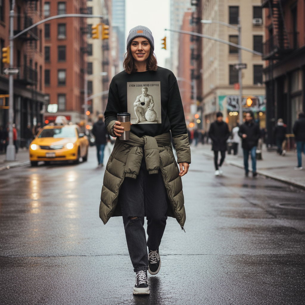 Atlas sweatshirt street style