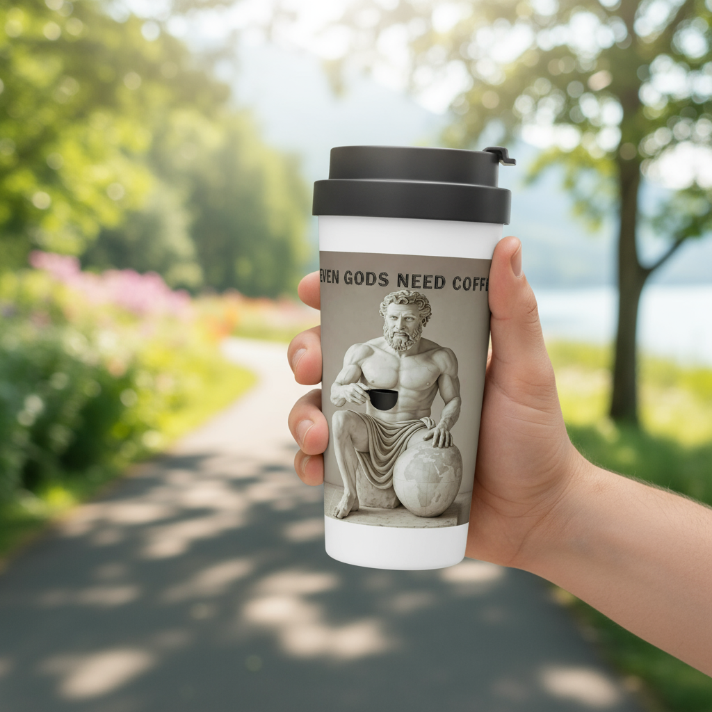 Atlas travel mug outdoors - no handle