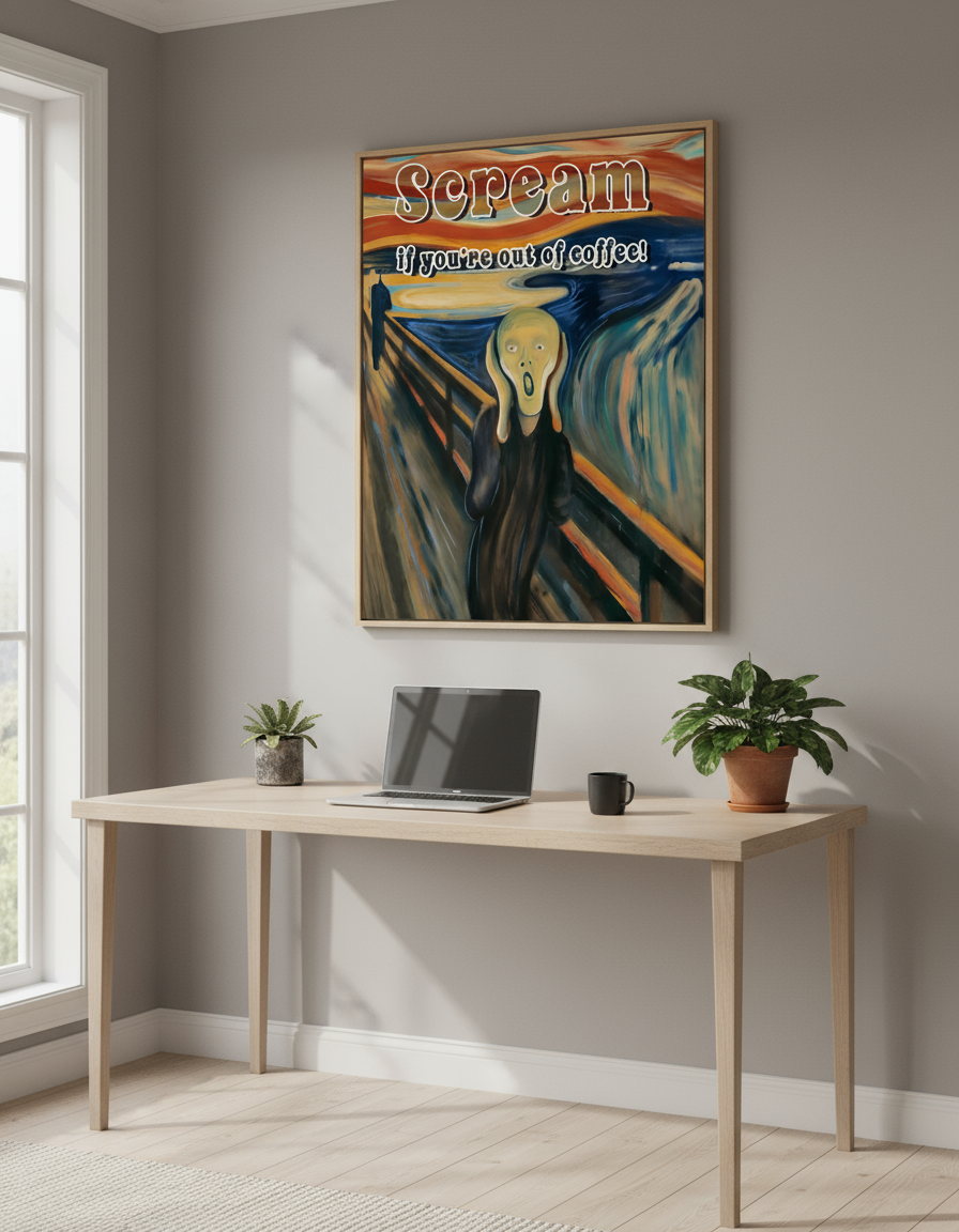 Home Office Canvas Mockup