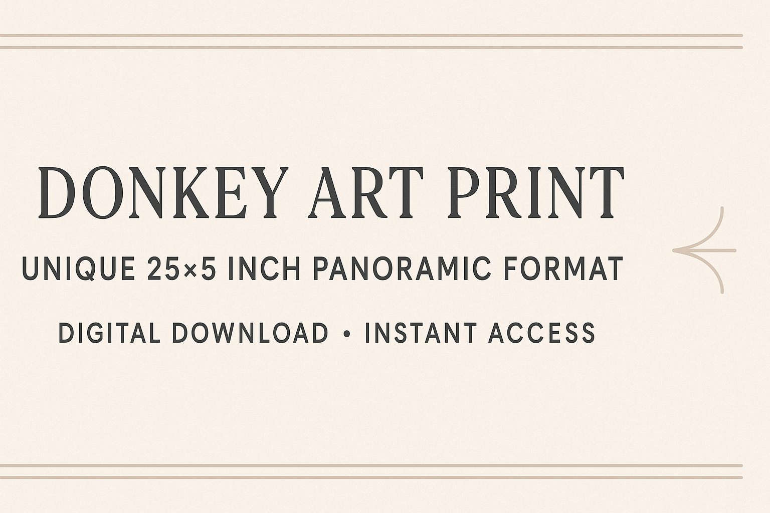 Donkey Art Print Promotional Banner