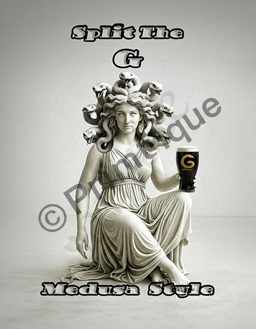 Split The G Medusa with copyright watermark - © Printique protected artwork
