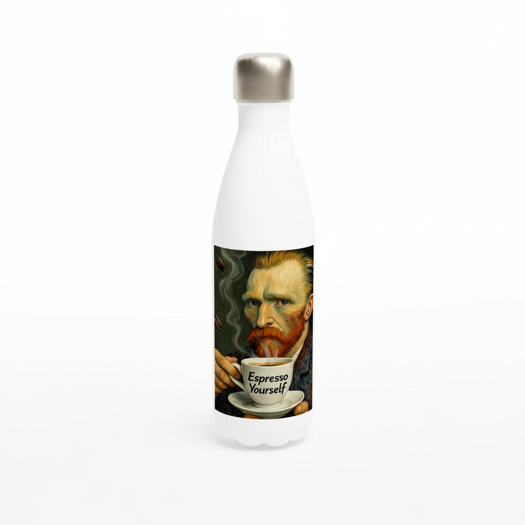 Van Gogh Espresso Yourself water bottle product shot
