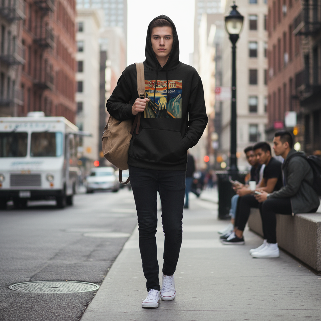 Scream If You're Out of Coffee hoodie street style - unisex everyday wear