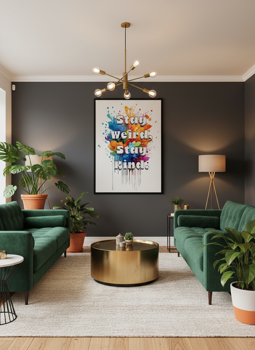 Stay Weird Stay Kind in Lounge