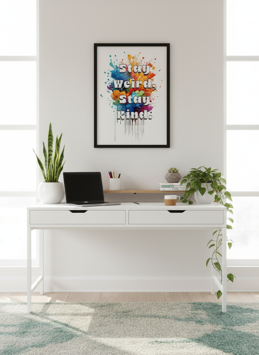Stay Weird Stay Kind in Office