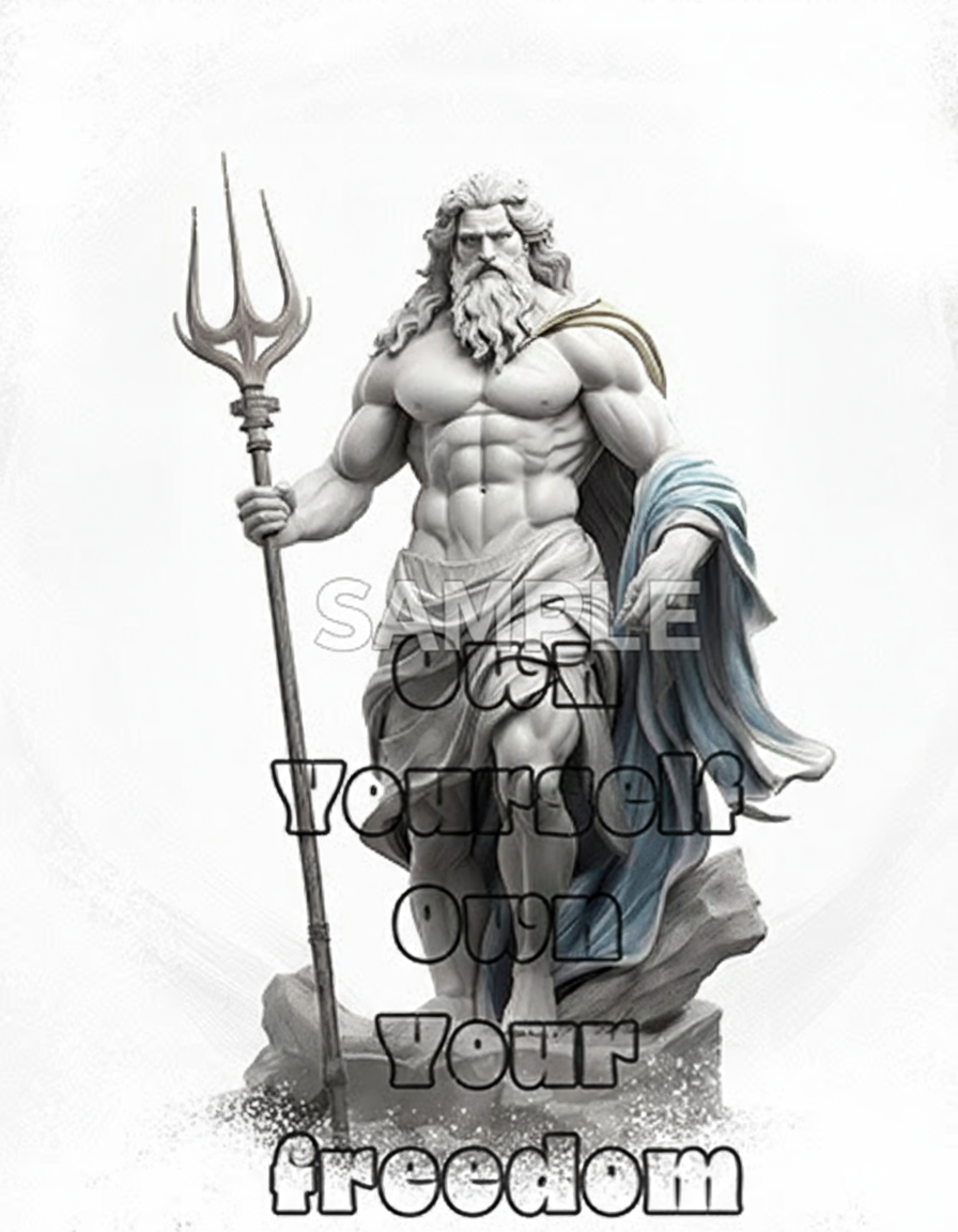 Zeus artwork with stomach watermark